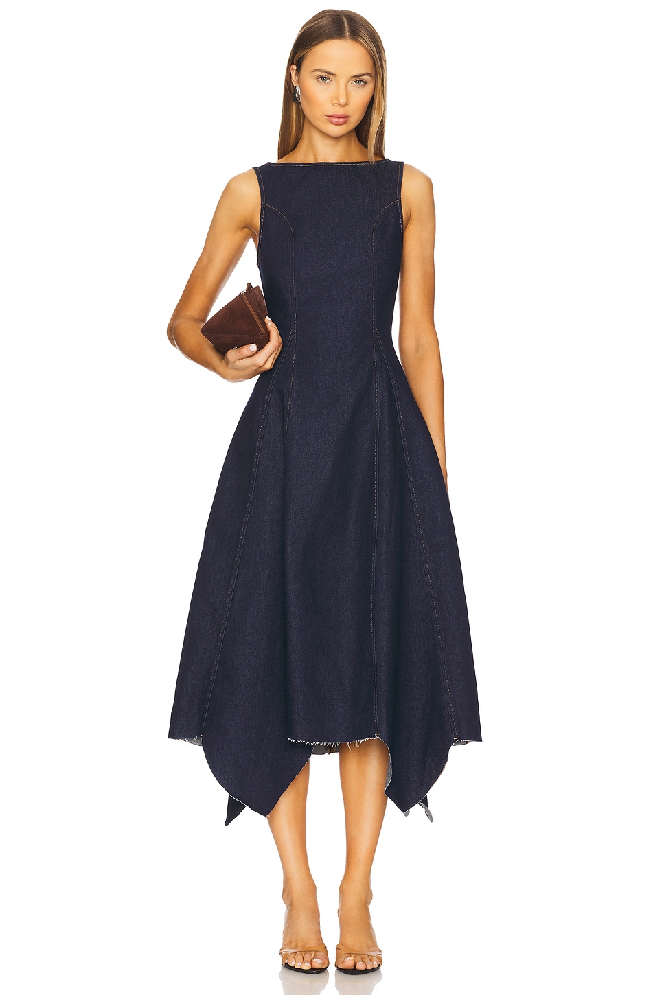 Cara Boat Neck Long Dress