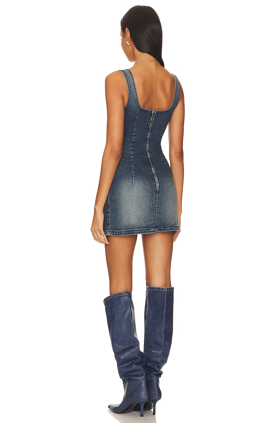 EB Denim Devan Denim Mini Dress in Tommy | REVOLVE