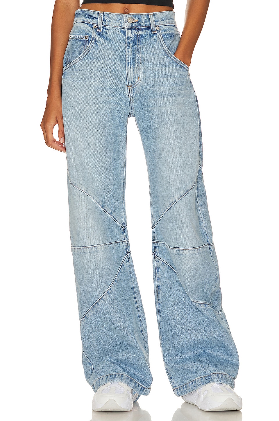 Shop Helmut Lang Patchwork Straight-Leg Jeans