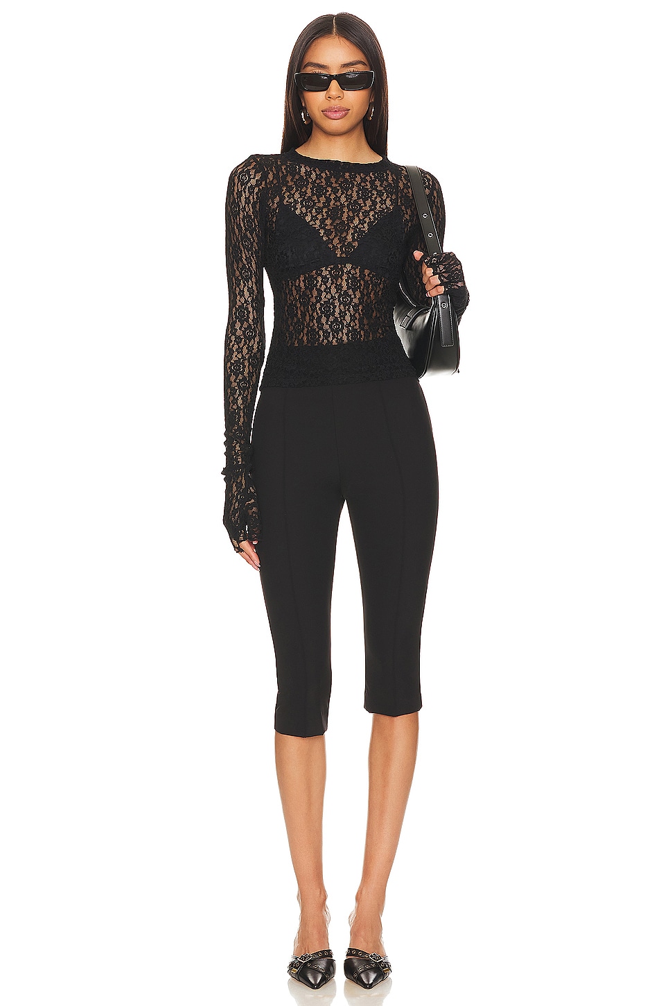 N♡　meltthelady \"llic tops\" black Madden NYC Women's Lace Top, Sizes XXS-XXL - Walmart.com