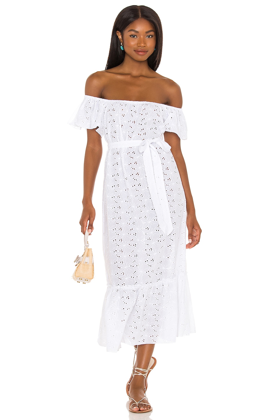 eberjey Sardinia Effie Midi Dress in White | REVOLVE