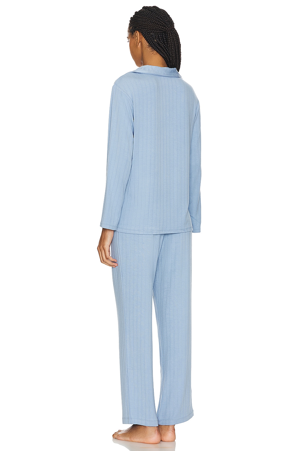 Pearl Blue Modal Rib PJ Set Pearl Blue Modal Rib PJ Set