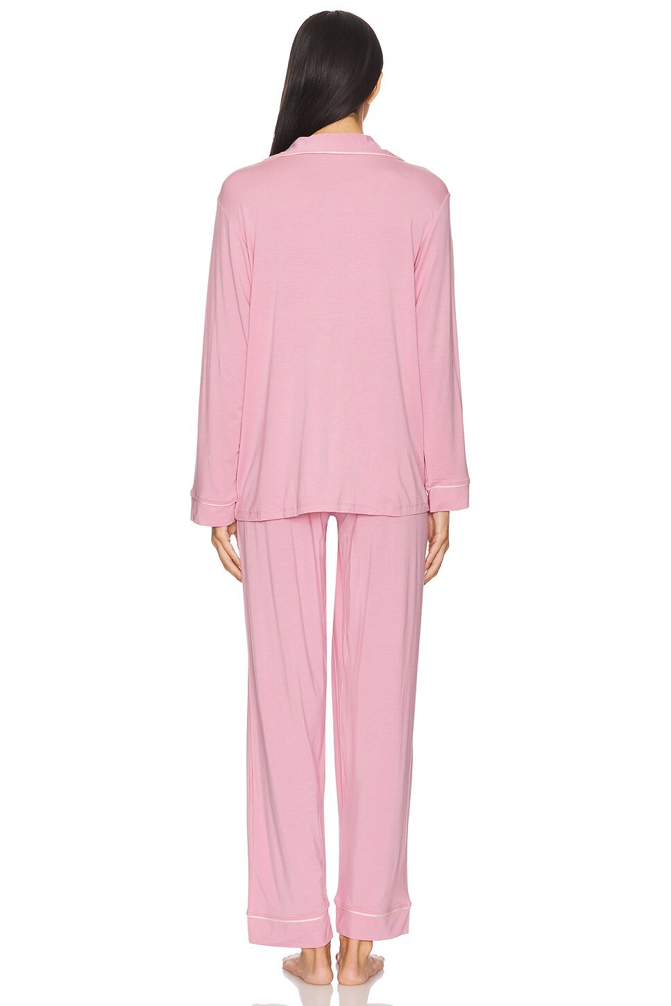 eberjey Gisele Long Pj Set in Rose Quartz Petal Pink REVOLVE