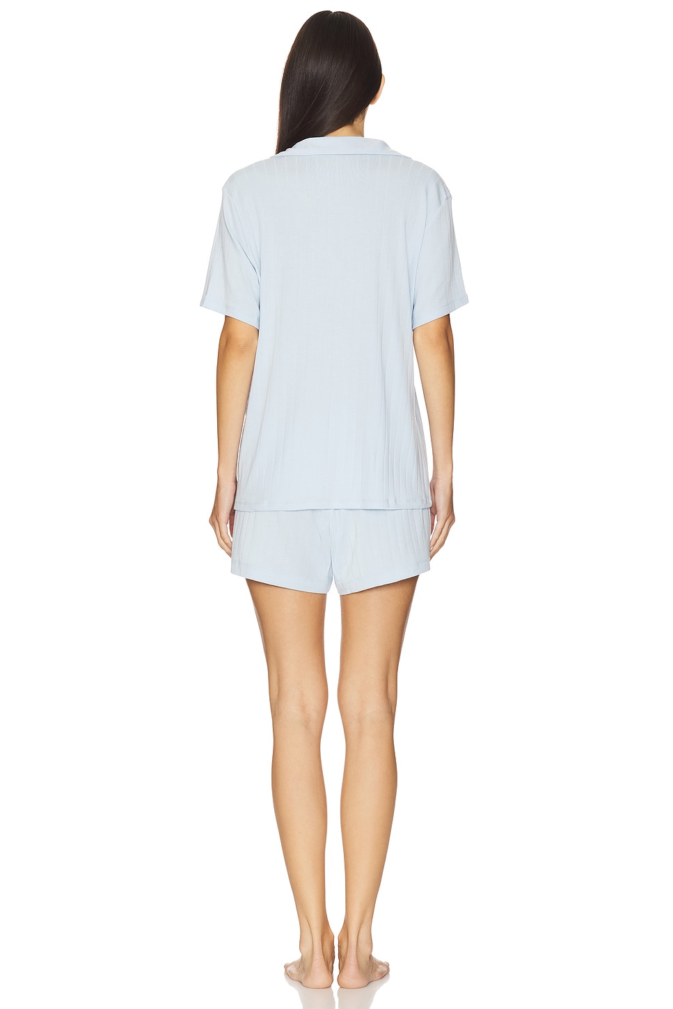 Gisele Rib Relaxed Short PJ Set - Thumbnail 4