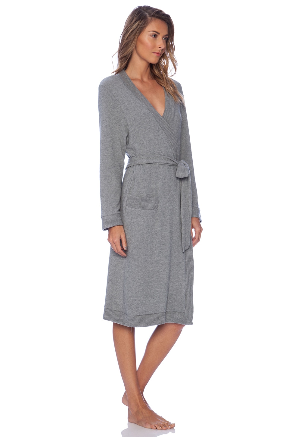 Two Time Robe eberjey Cozy Time Robe in Heather Grey | REVOLVE
