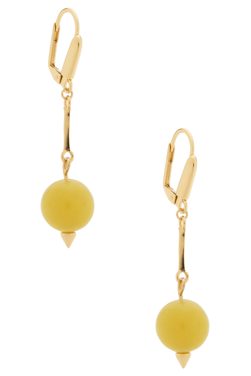 Beaded Sphere Teardrop Earrings