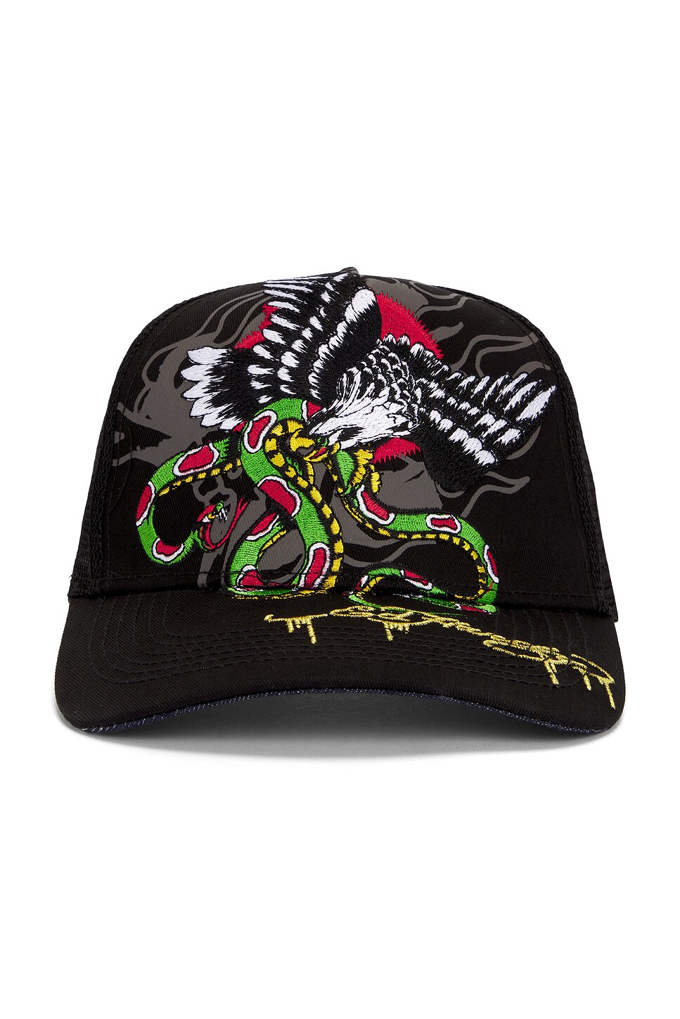 Embroidered Eagle Snake Hat