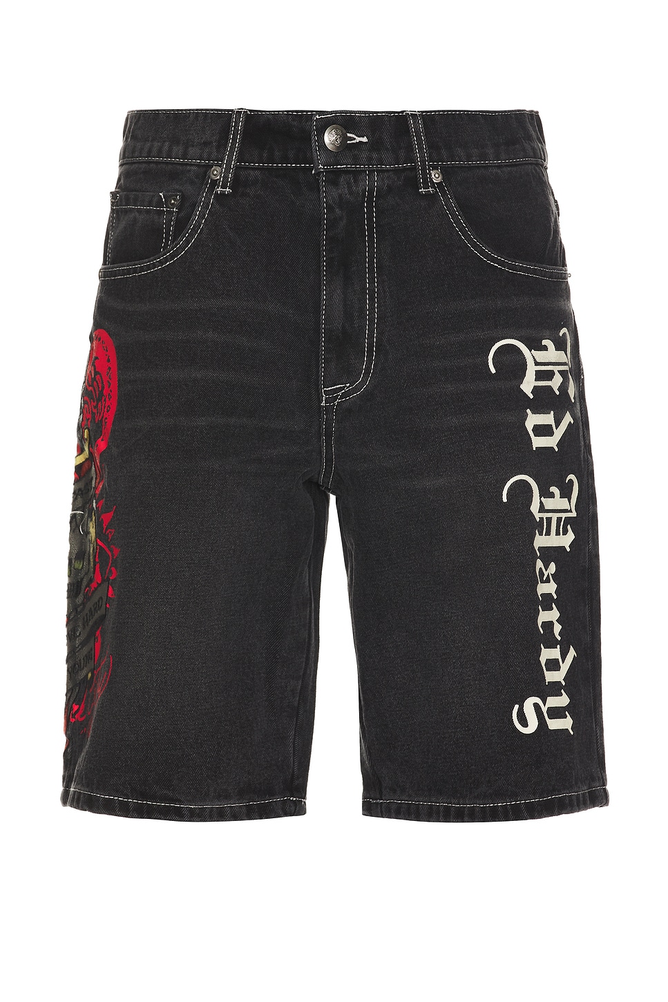 Live Fast Denim Skater Short
