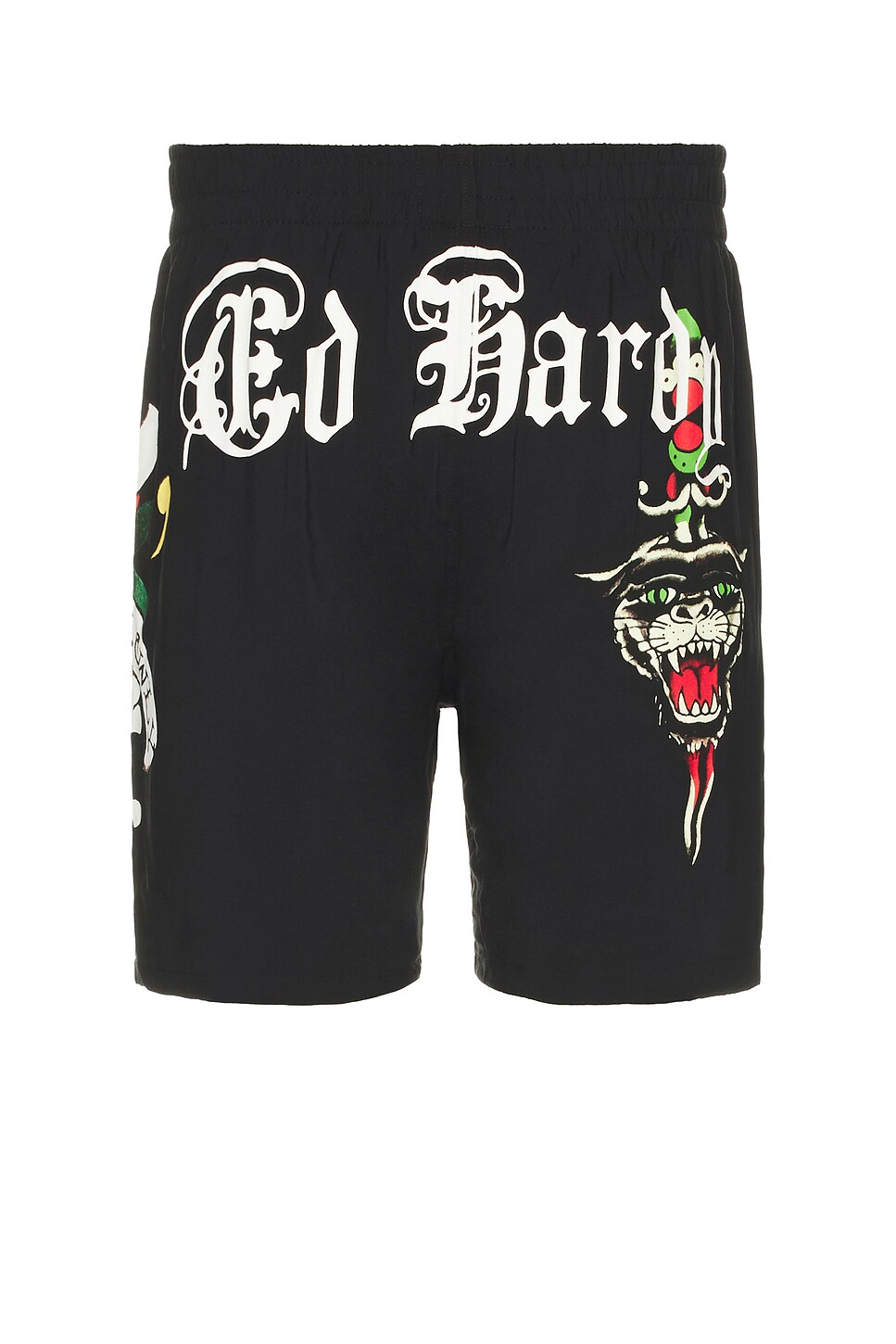 Ed Hardy Love Kills Slowly Print Short in Black | REVOLVE