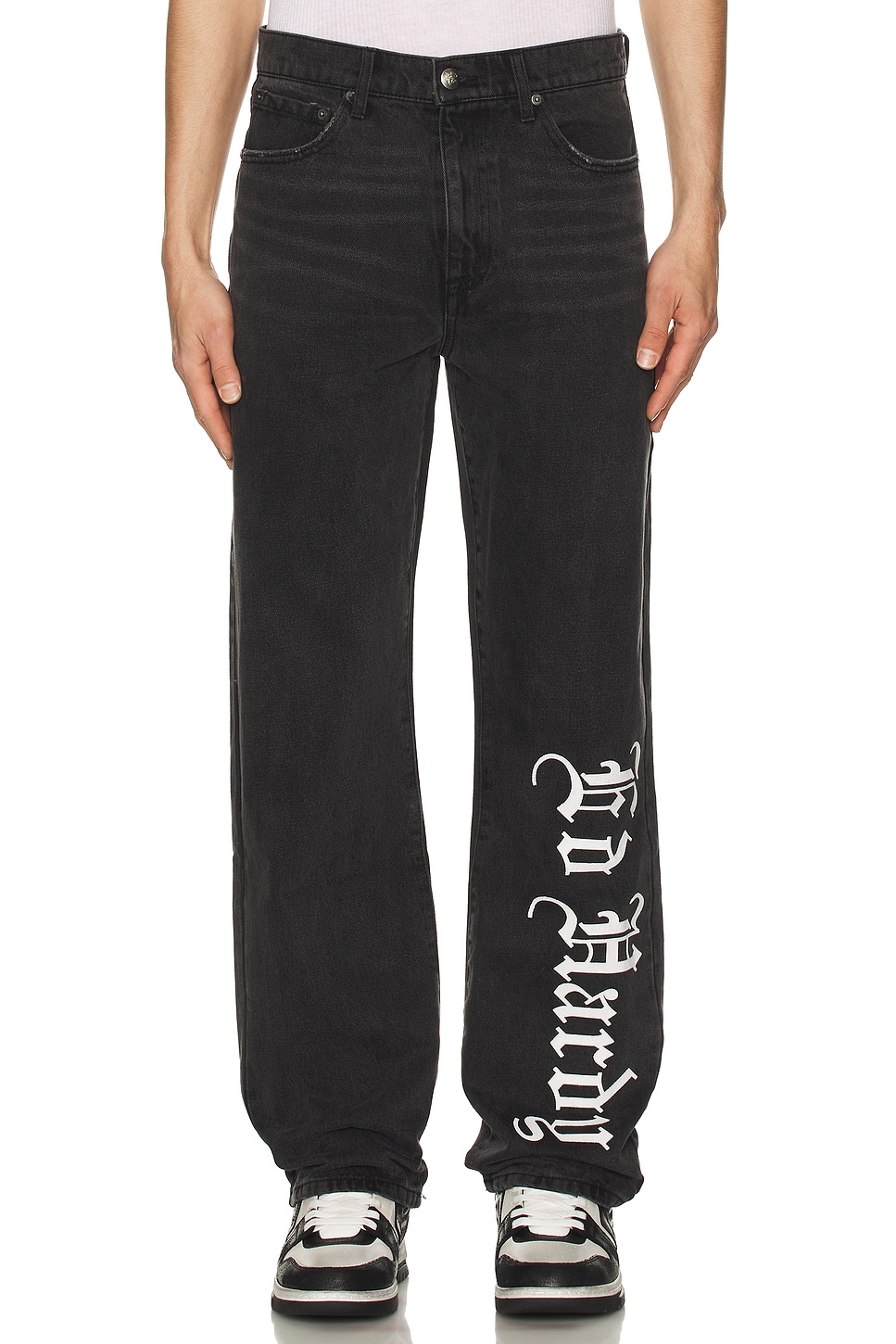 Panther Wings Loose Fit Jeans - Thumbnail 4