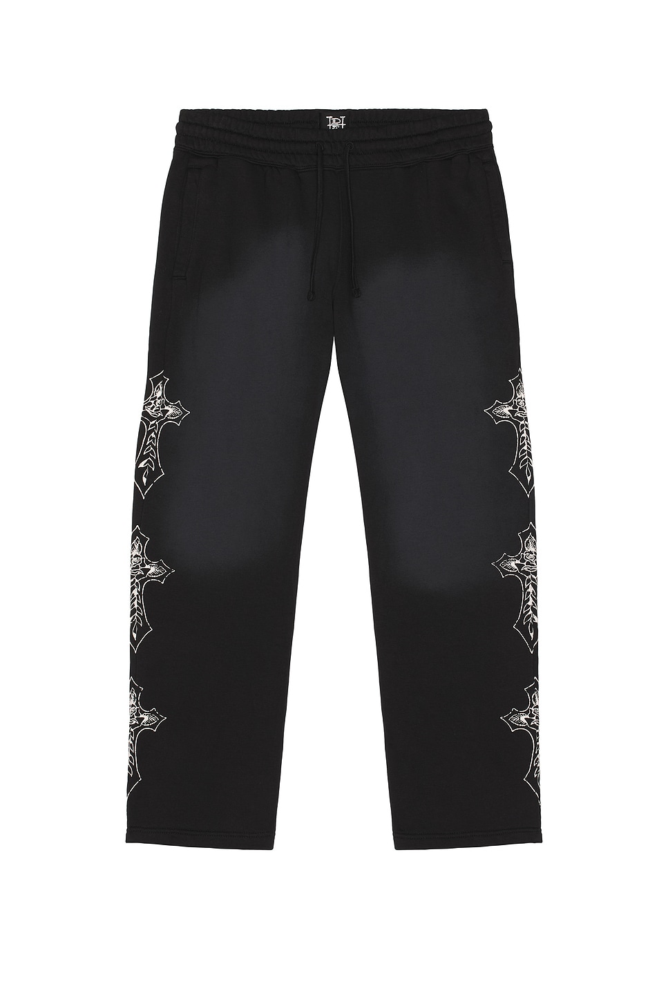 Ed Hardy Crosses Skulls Baggy Sweatpant in Black | REVOLVE