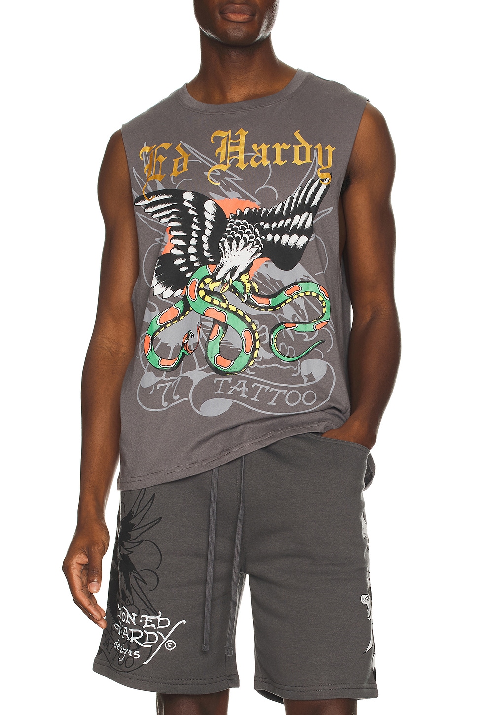 Eagle Snake Cutoff Tee - Thumbnail 3