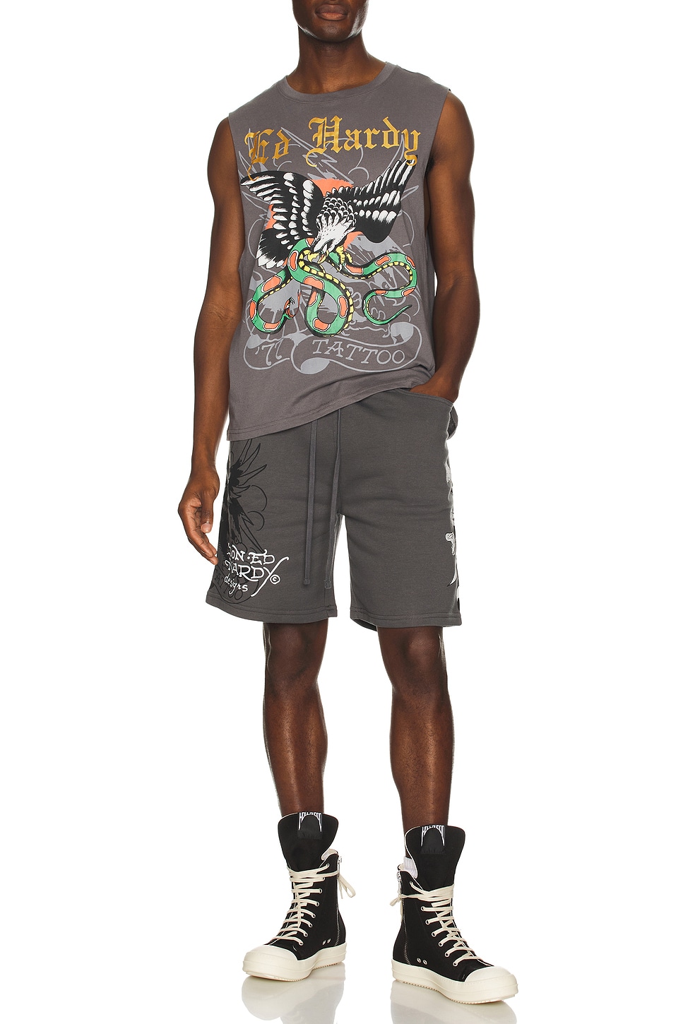 Eagle Snake Cutoff Tee - Thumbnail 4