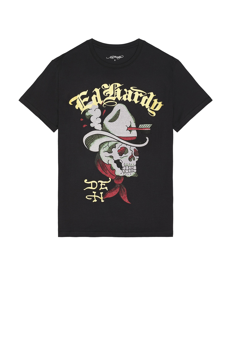 Ed Hardy COWBOY SKULL Tシャツ Ed Hardy Cowboy Skull Black T-Shirt | Arden Fair