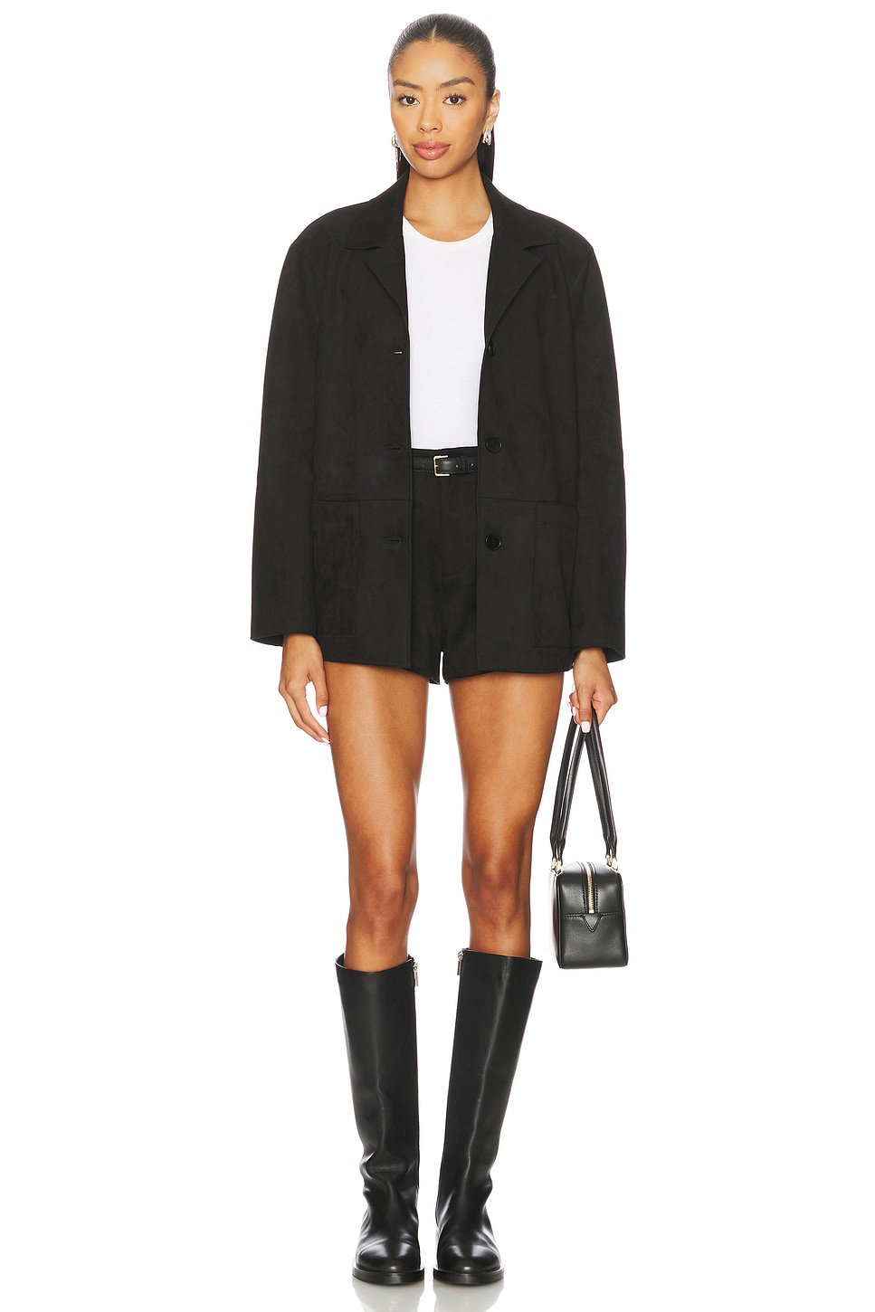 Elodie the Label Elodie Hayes Vegan Suede Jacket thumbnail