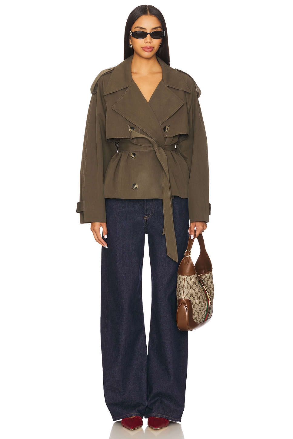 Elodie Eleanor Cropped Trench Coat