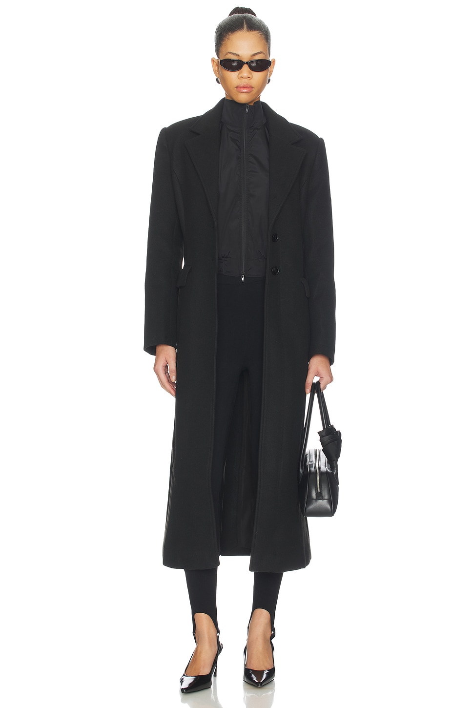 Elodie the Label Cindy Coat in Black | REVOLVE