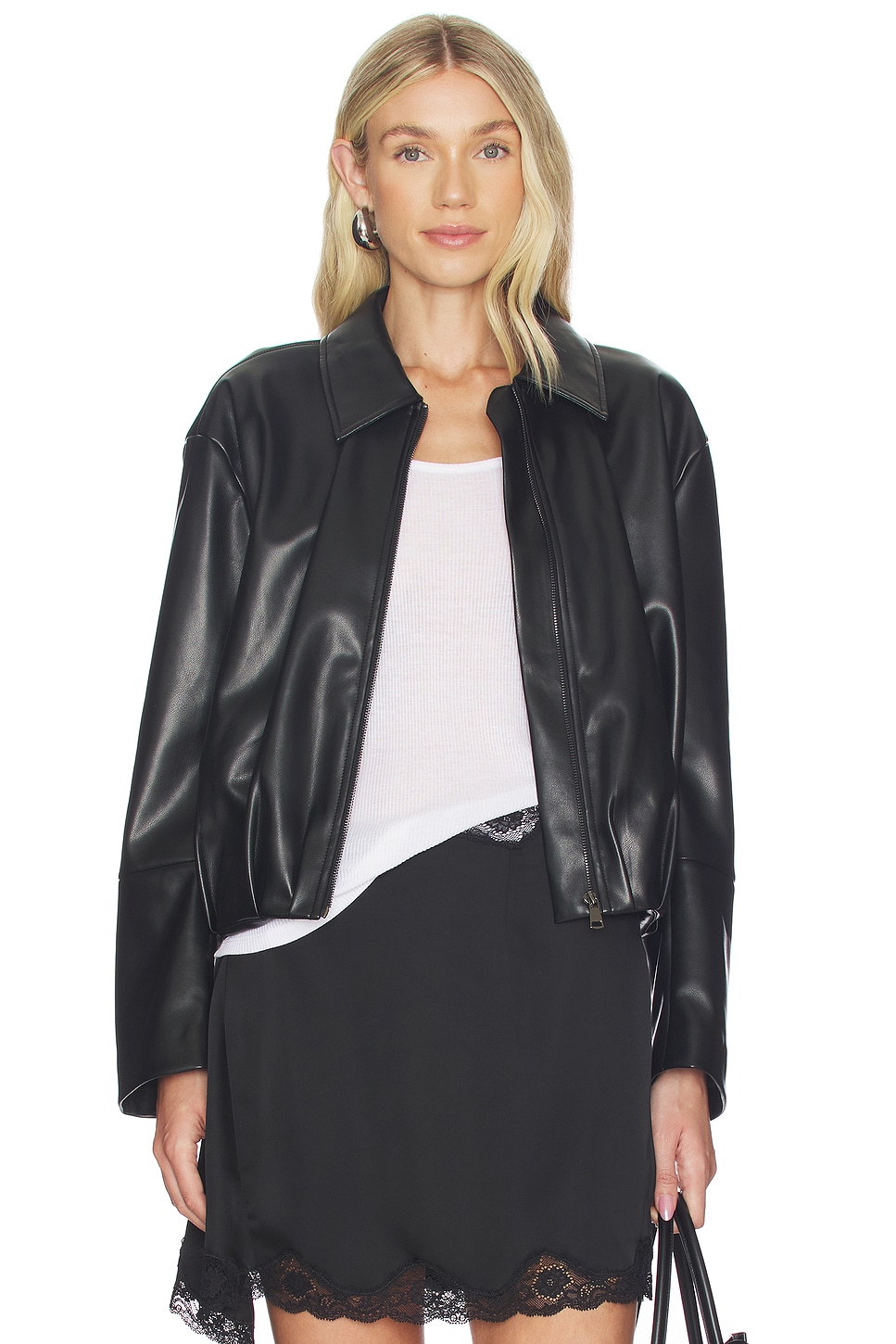 Kael Faux Leather Jacket - thumbnail 3
