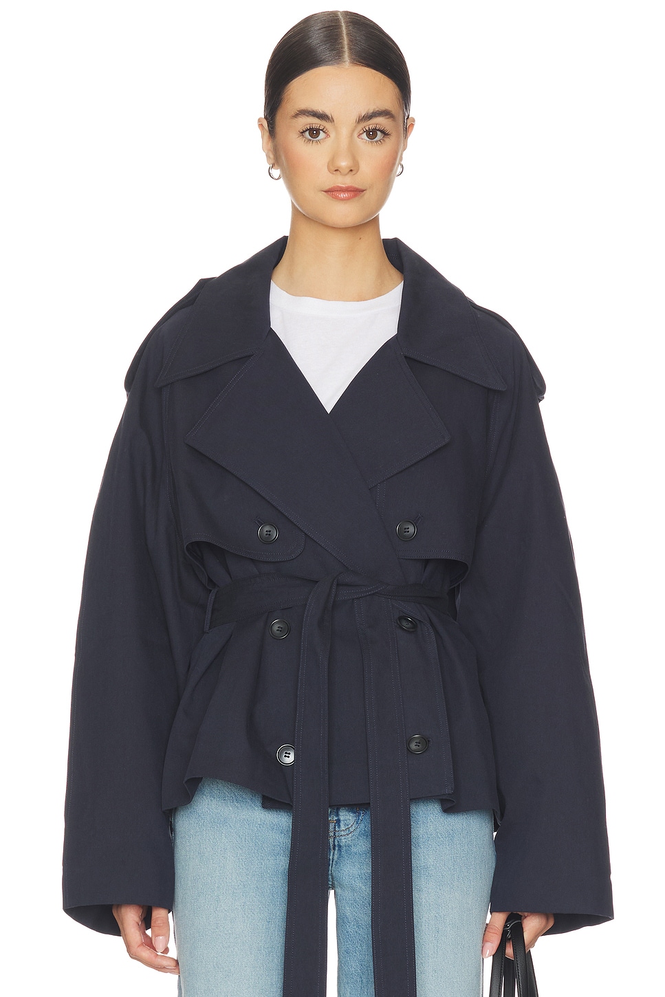 Eleanor Cropped Trench Coat