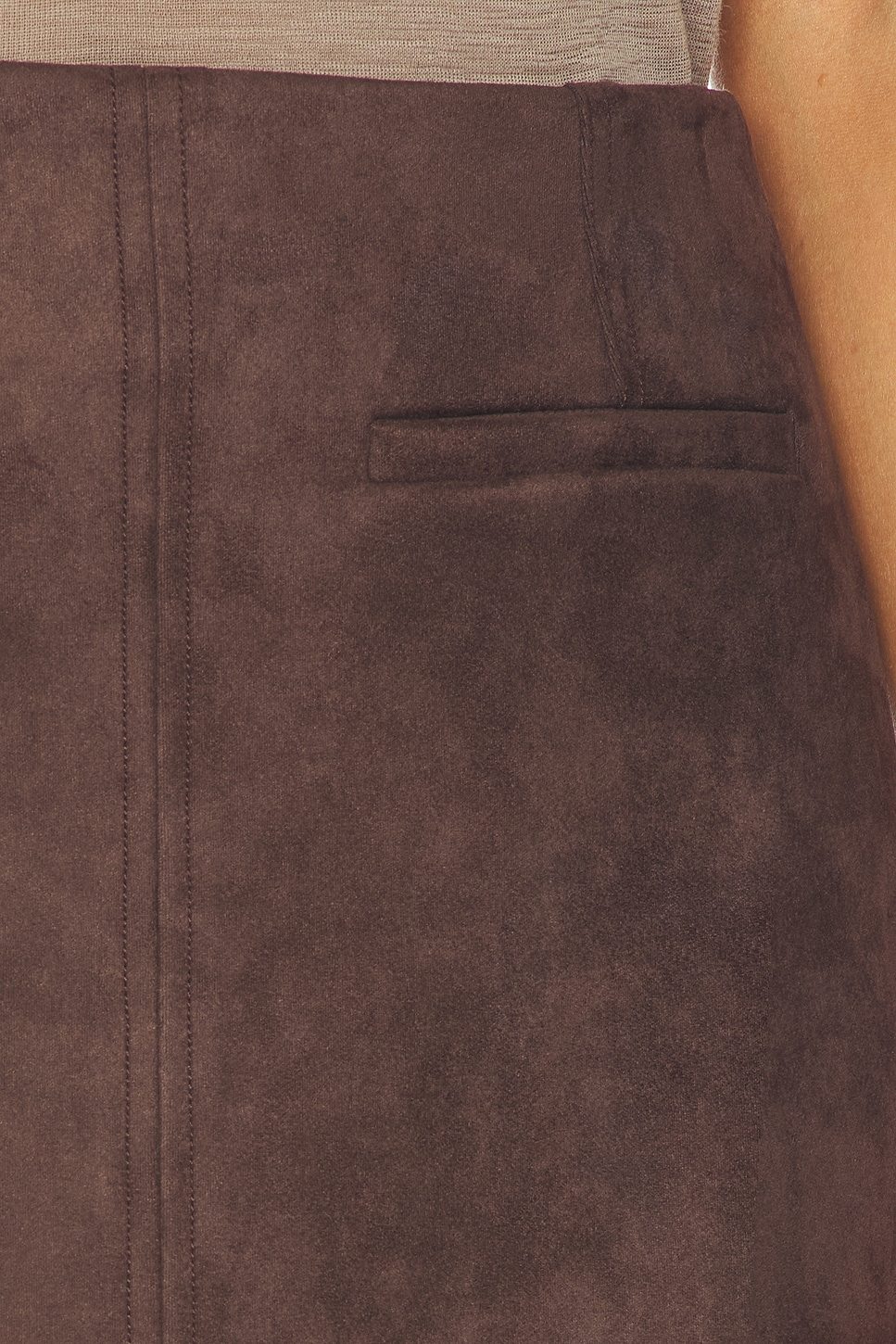 Elodie Mina Vegan Suede Mini Skirt