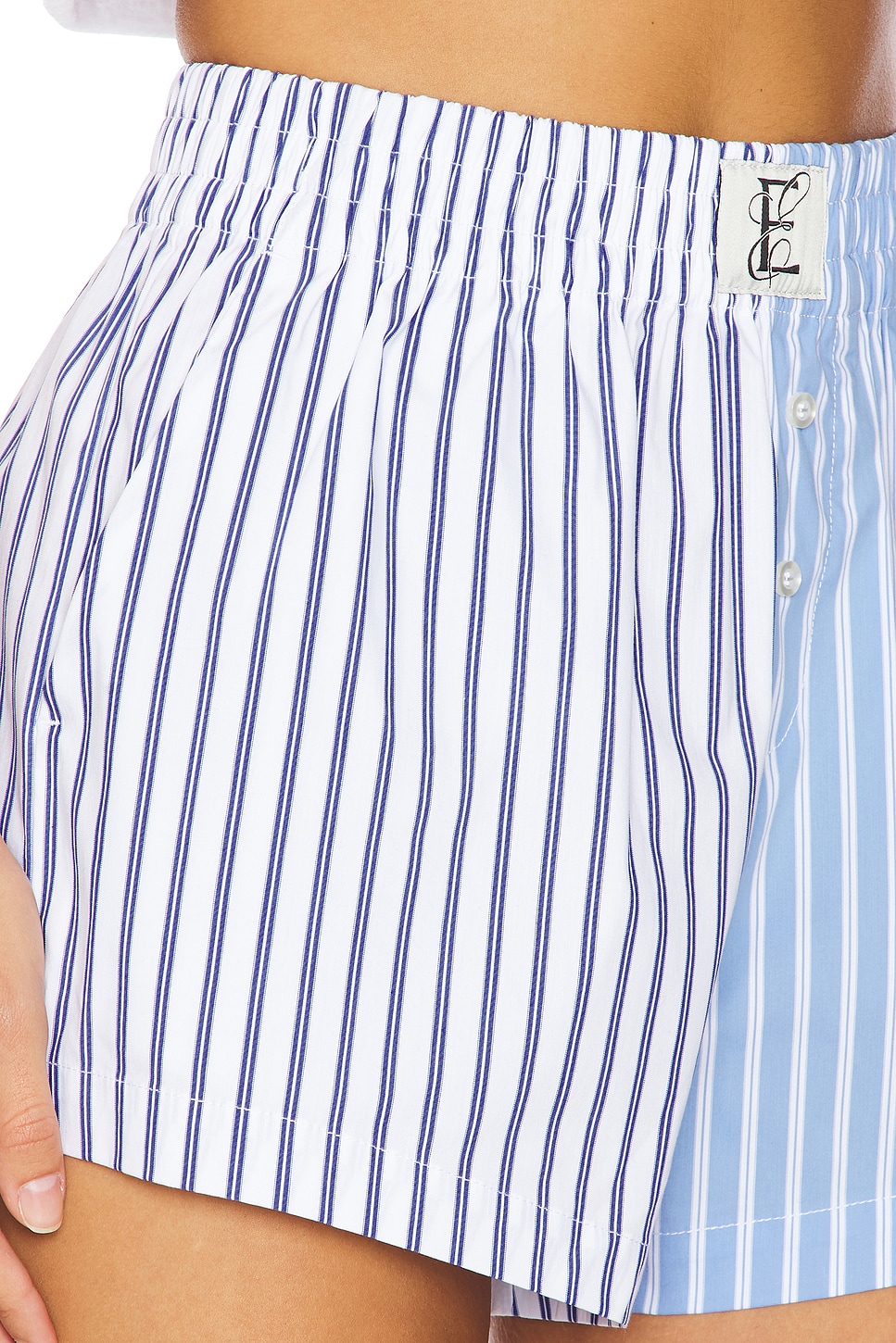 Eleven Eleven Duo Stripe Boxer Shorts in Blue | REVOLVE