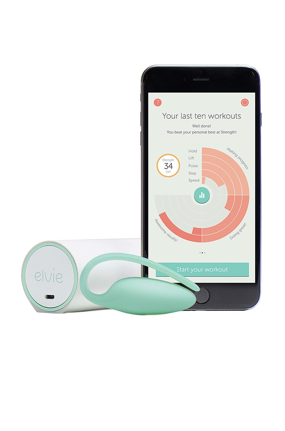 Elvie pelvic trainer in best sale mint green