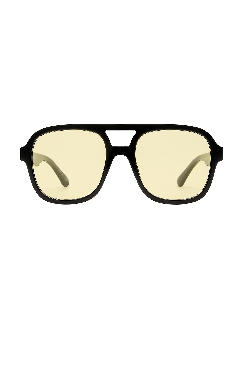 AIRE Whirlpool Sunglasses in Black & Amber Tint | REVOLVE display picture 1