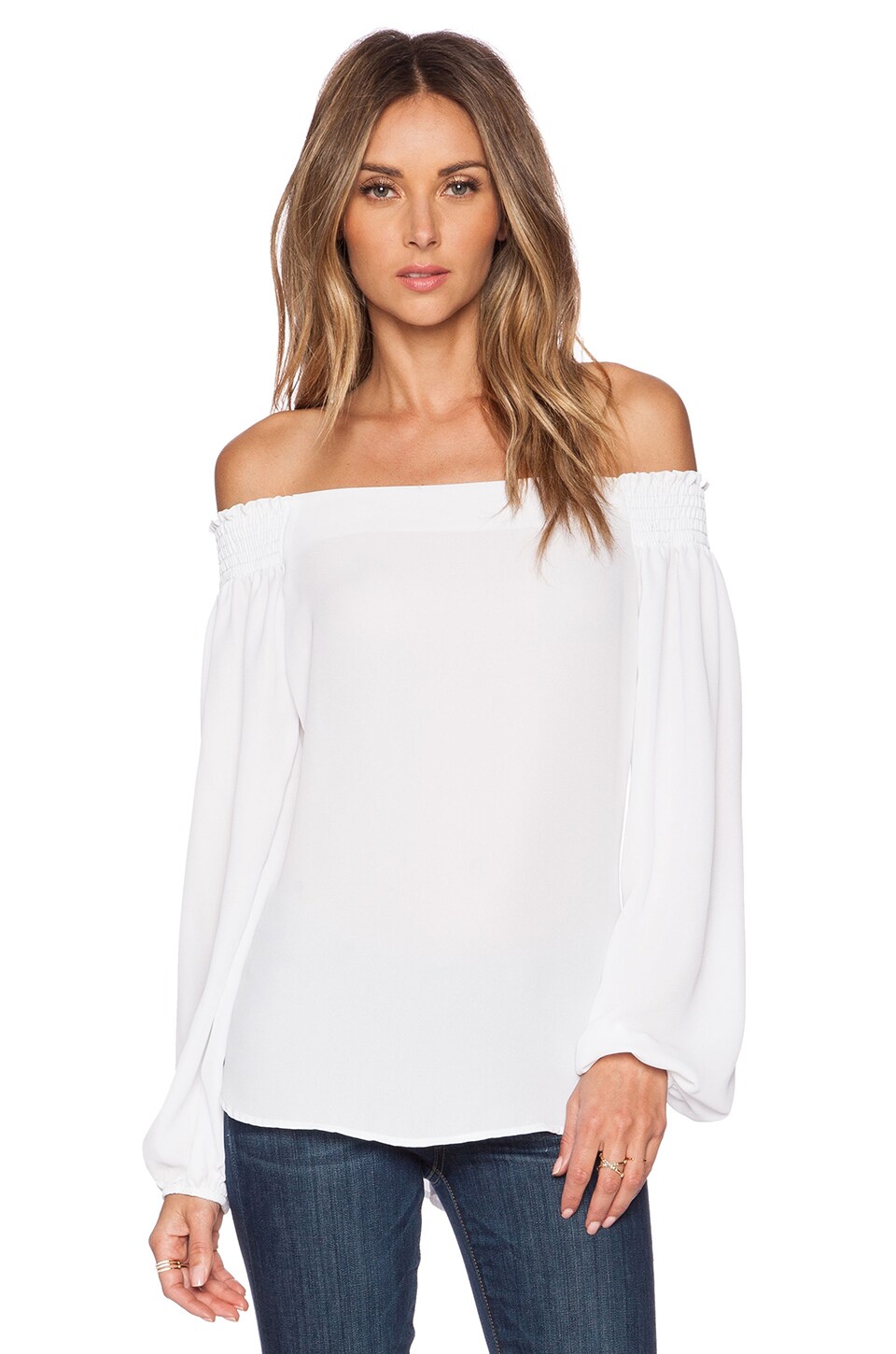 Eight Sixty Off Shoulder Top in White | REVOLVE