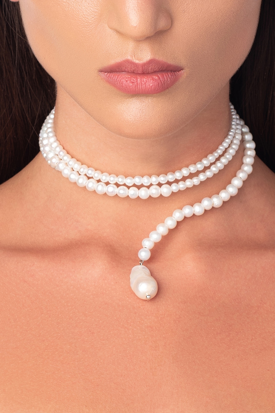 Eliou Pahana Choker Necklace in Pearl | REVOLVE