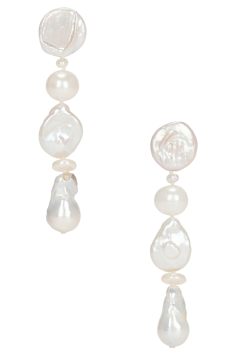 Eliou Lele Earrings in White | REVOLVE