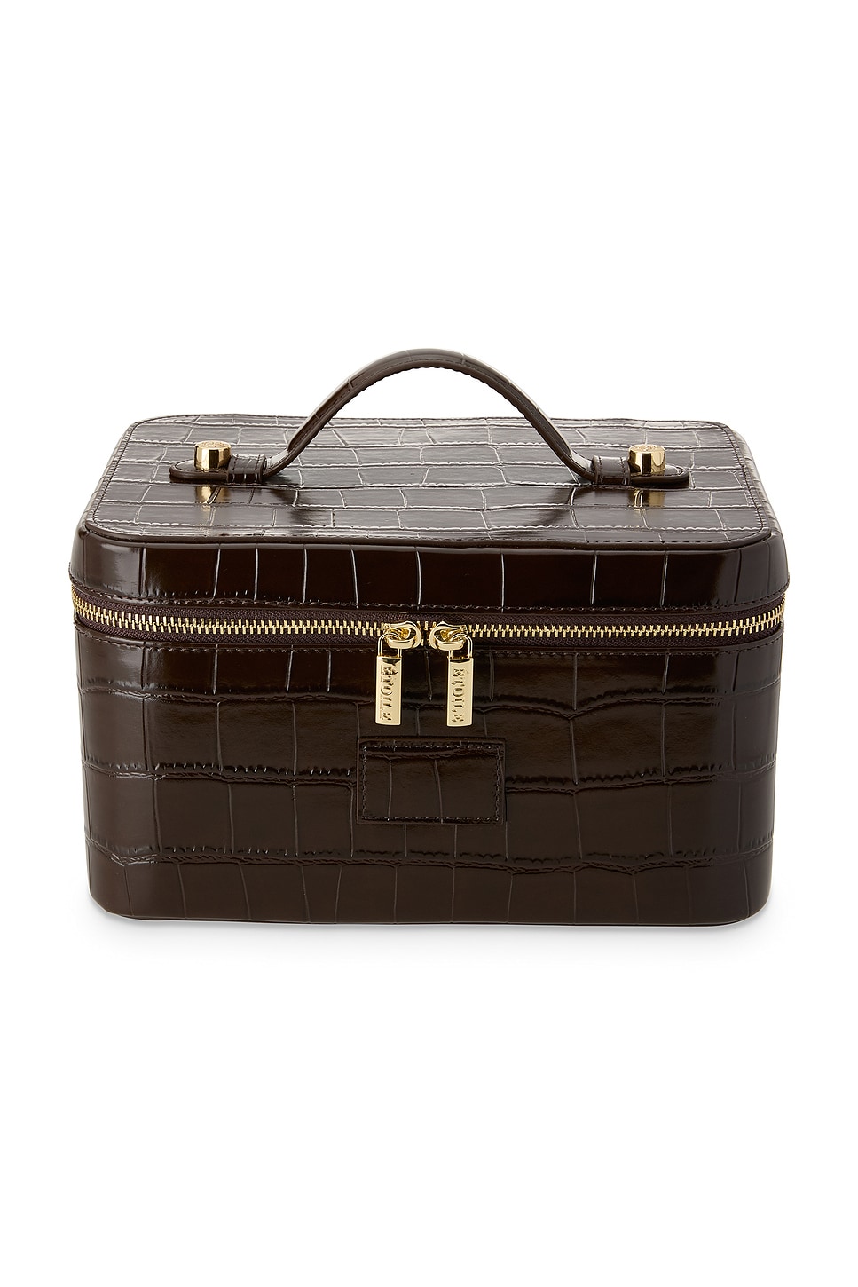 ETOILE COLLECTIVE x REVOLVE Vanity Case in Espresso Croc | REVOLVE