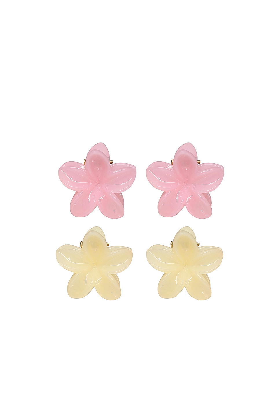 Emi Jay Baby Super Bloom Clip Set in Jelly Peach & Jelly  display picture 2
