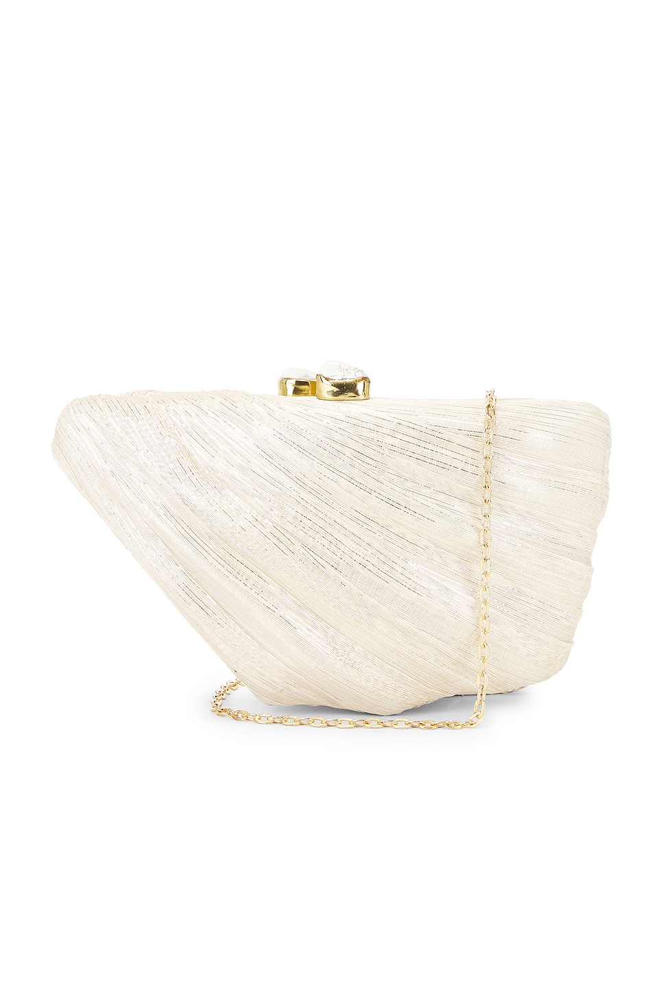 Saline Fan Shaped Evening Clutch