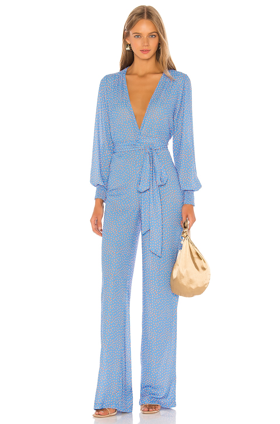 Rosie Ruffled Denim Jumpsuit
