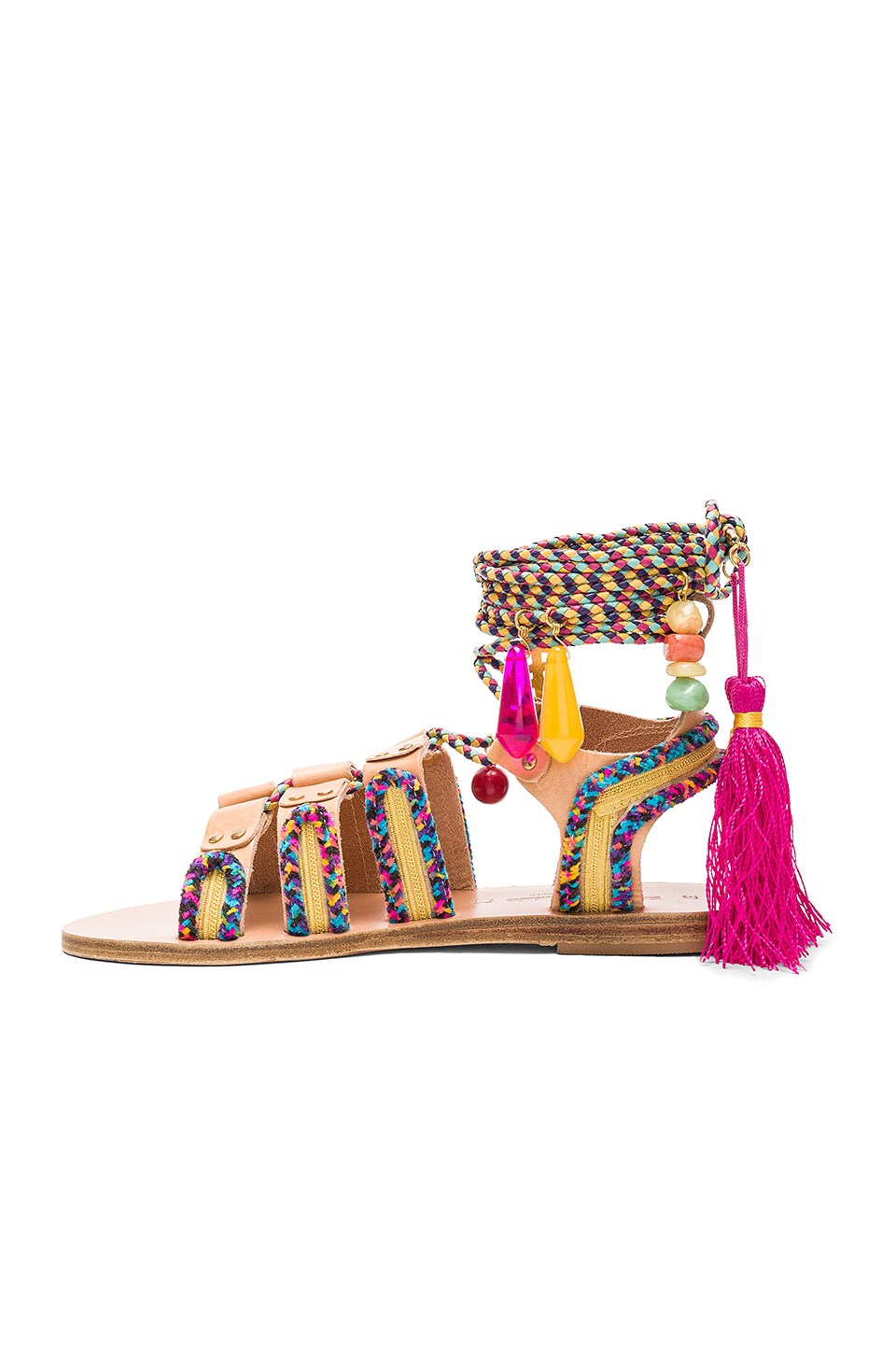 ELINA LINARDAKI Pisces Sandals In Neutrals, Pink. in Multi | ModeSens