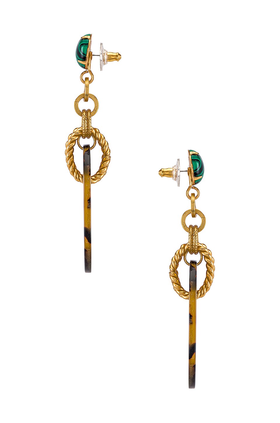 Elizabeth Cole Bennett Earrings in Malachite | REVOLVE