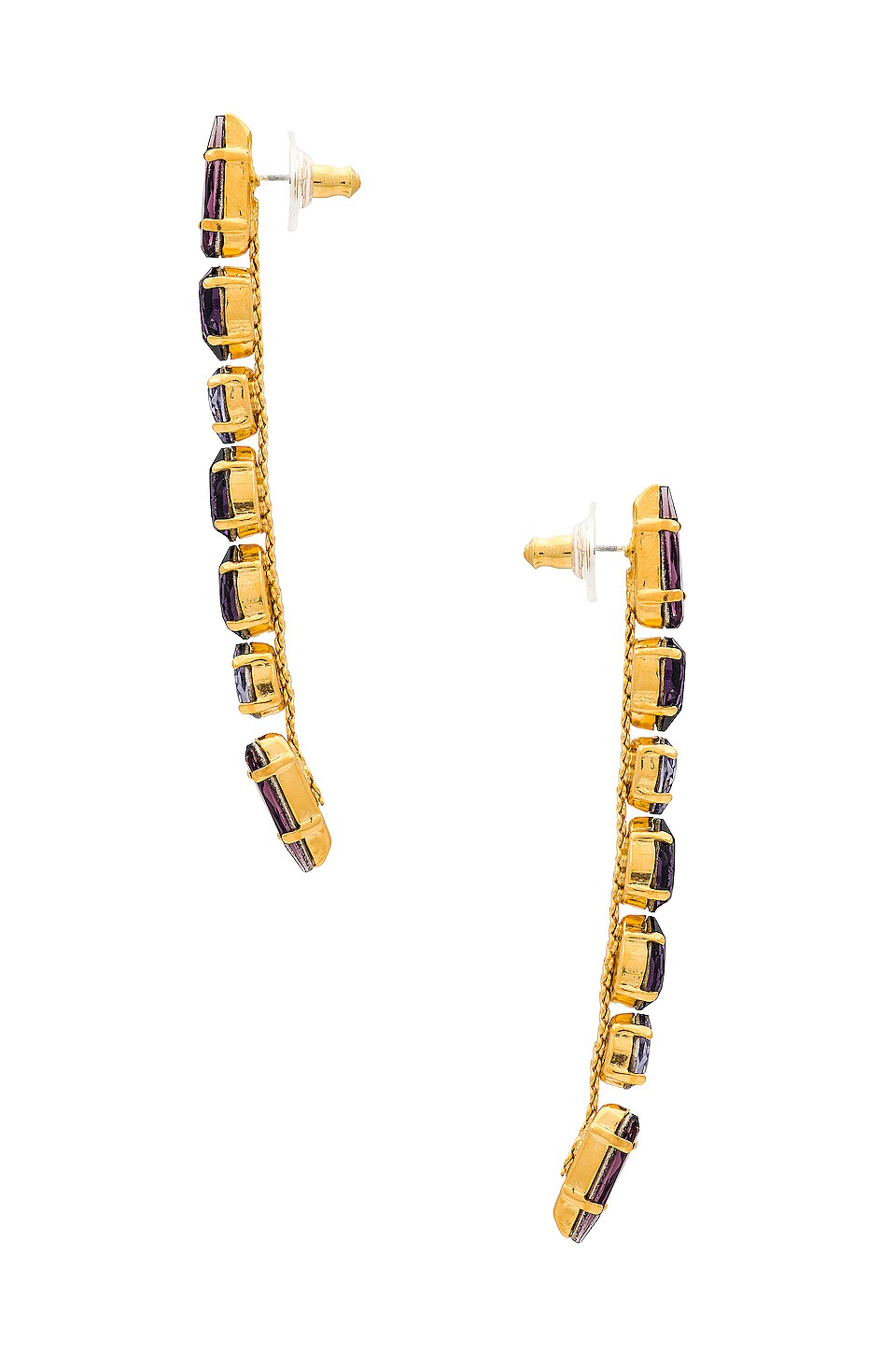 Elizabeth Cole Faye Earrings in Purple