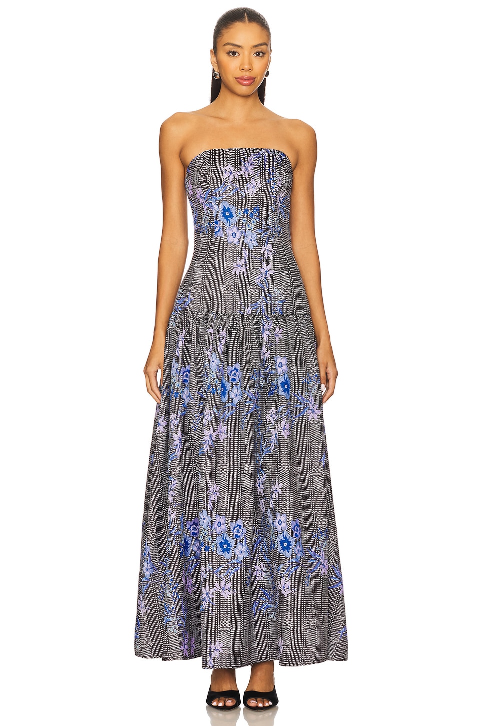 elliatt georgina maxi dress Baltic Born Womens Georgina Pleated Maxi Dress | Rosy Brown