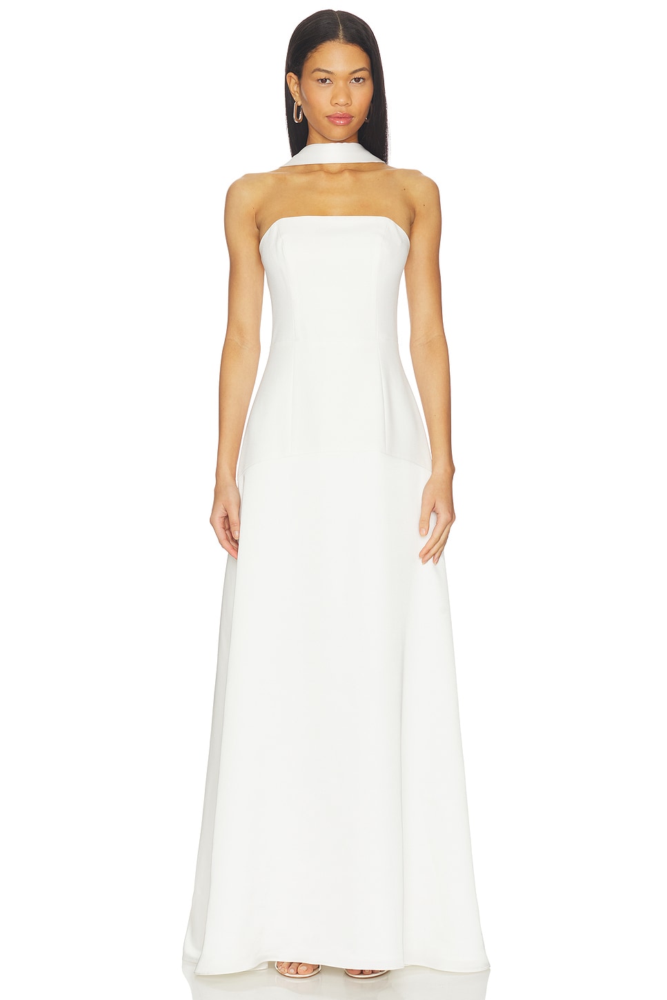 long sleeve lace panel dress Clarice Maxi Dress