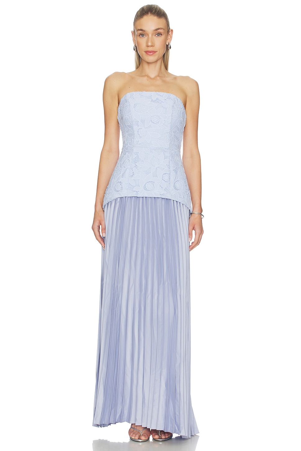Lacy Strapless Gown
