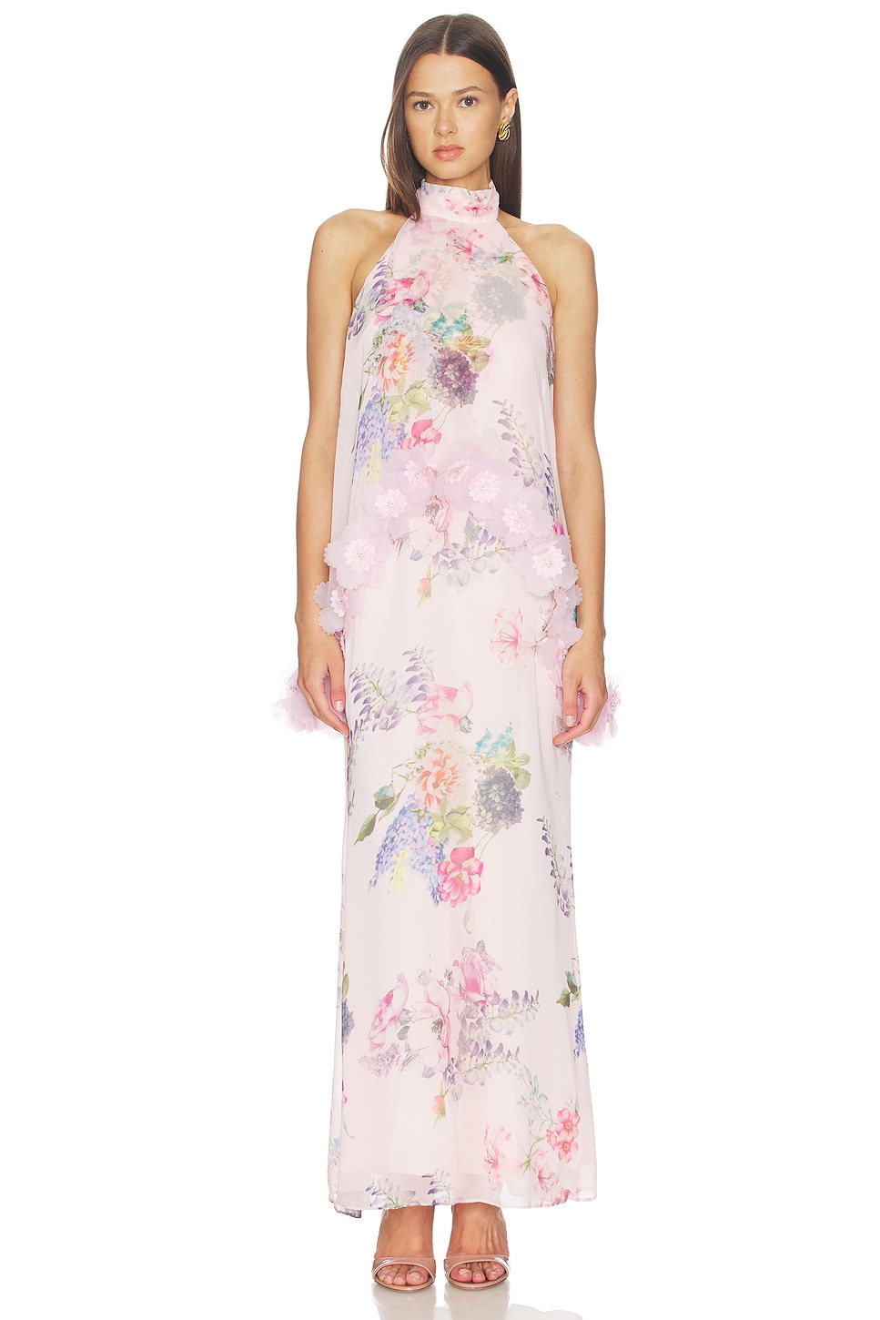 bettina satin halter maxi dress Stolen Stores HALTER BIAS MAXI SLIP DRESS IN COBALT