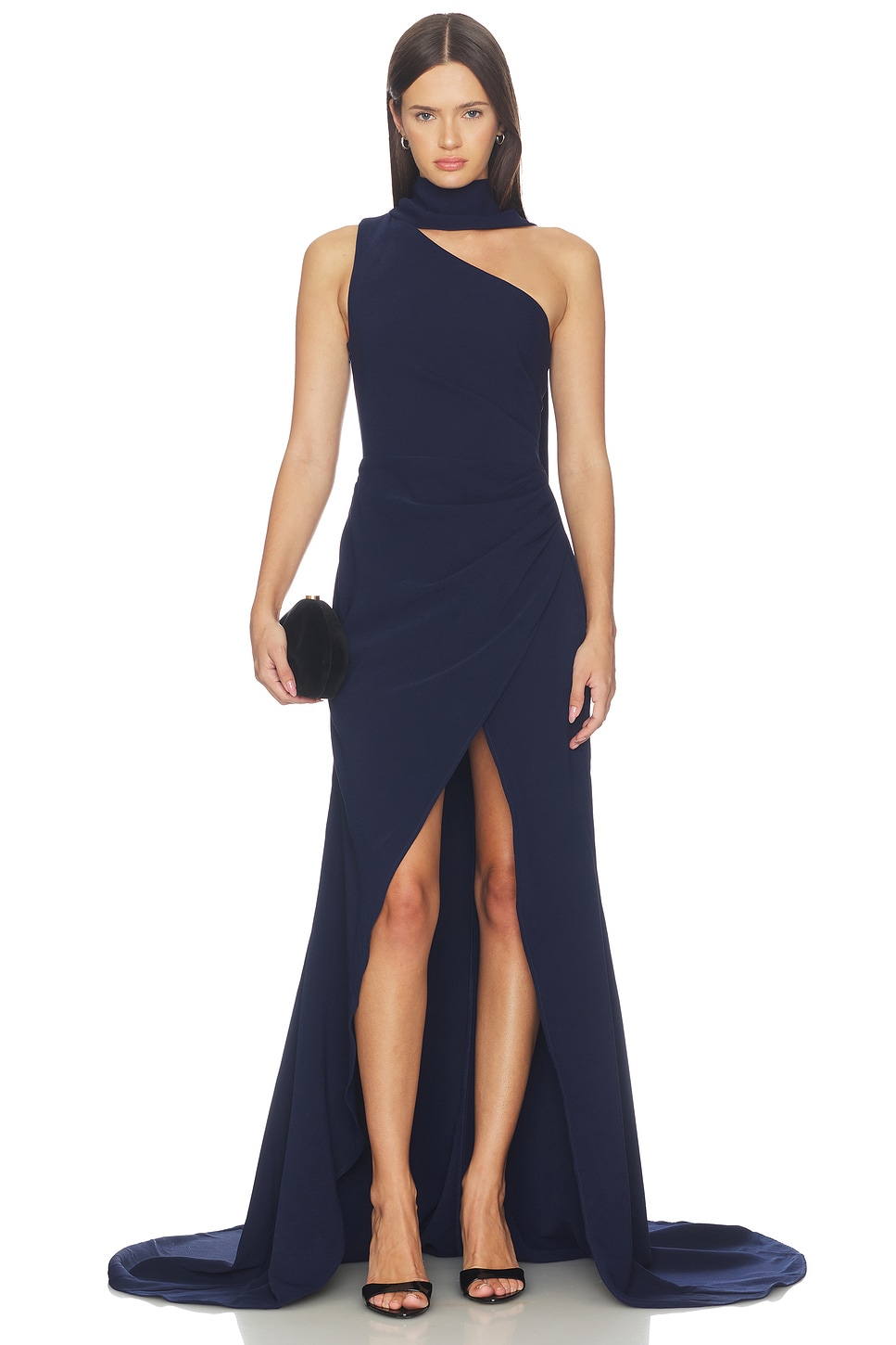 Leonara One Shoulder Gown in - thumbnail 2