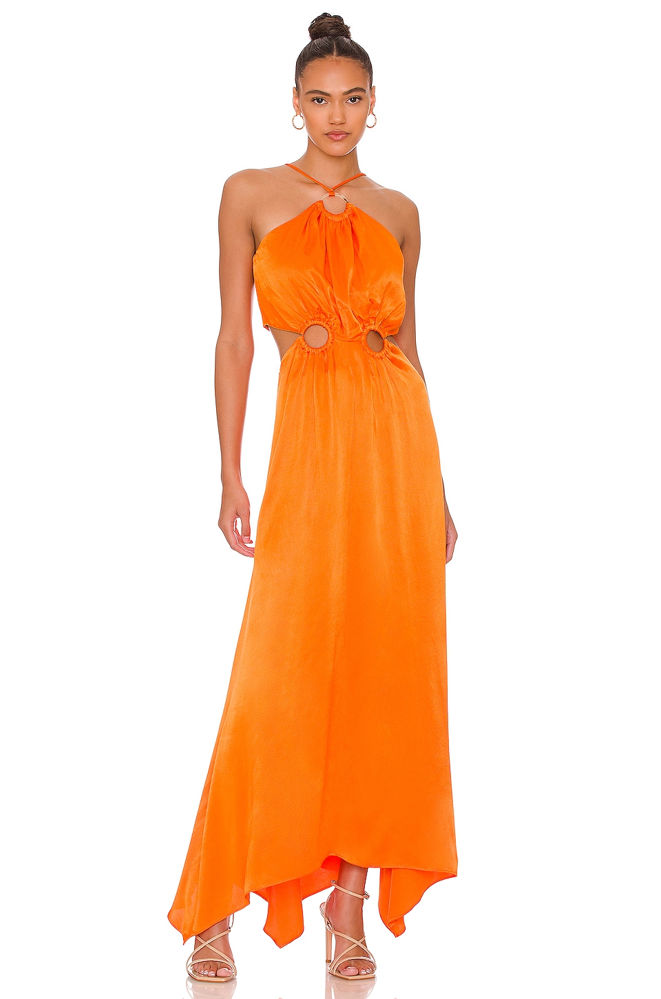 ELLIATT Visitant Maxi Dress in Papaya