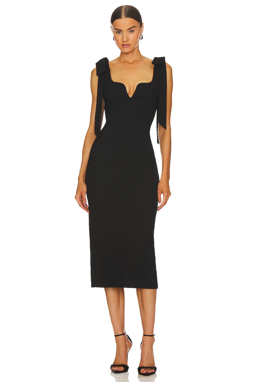 ELLIATT Influential Midi Dress in Black | REVOLVE