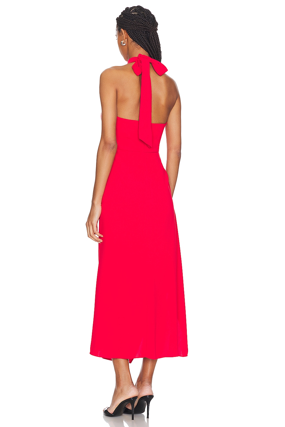 strapless open back dress Leely Women Red Long Prom Dress A Line Spaghetti Straps Formal Dress with  Ruffles – leelyuk