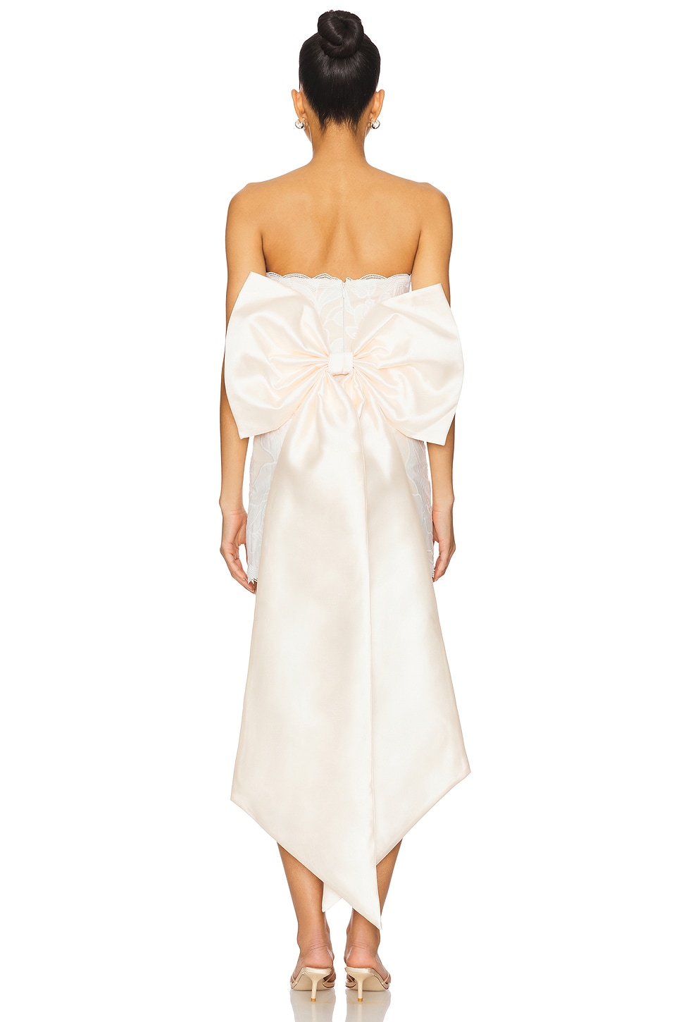 florianne ivory bow mini dress Clothing : Mini Dresses : 'Florianne' Ivory Bow Mini Dress