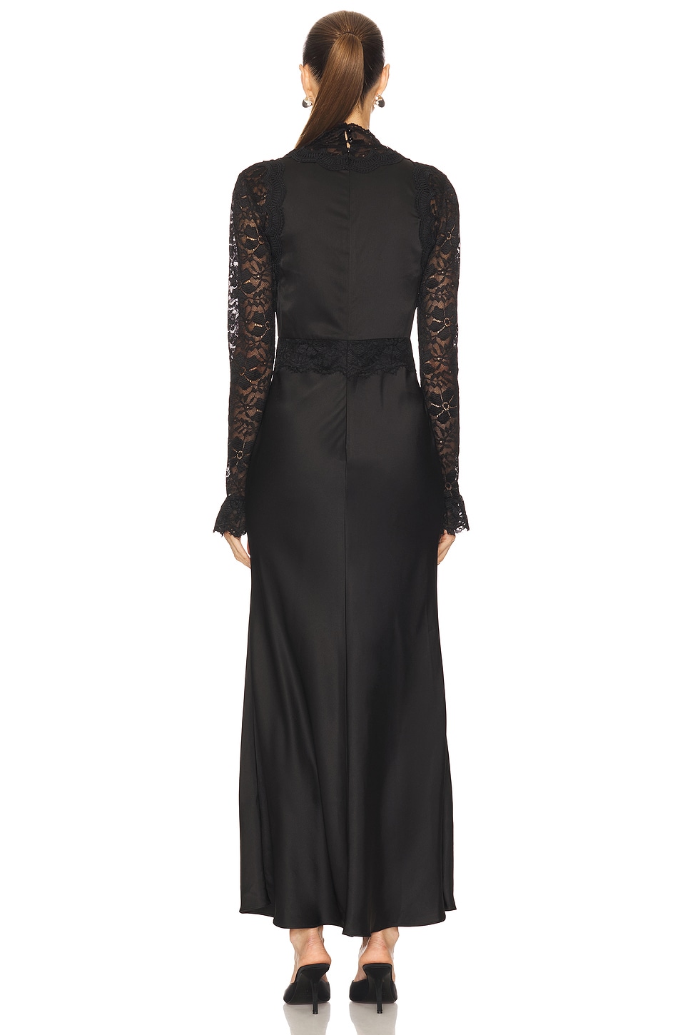 Elliatt Black Margot Long Sleeve Gown M Womens