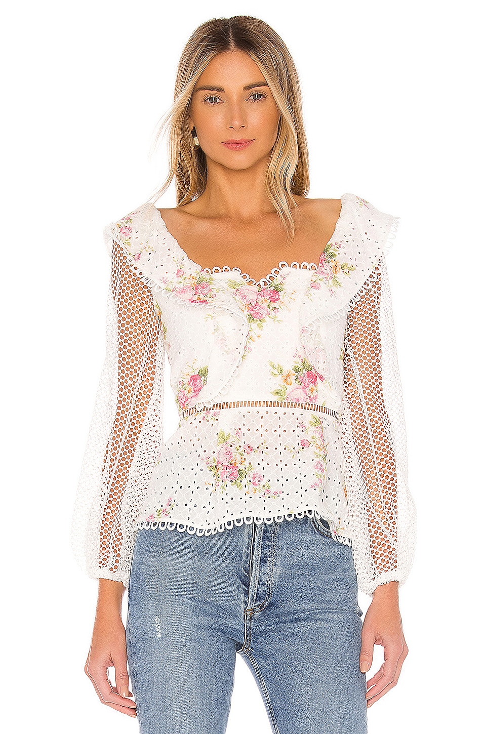 ELLIATT Love Top in White Multi | REVOLVE