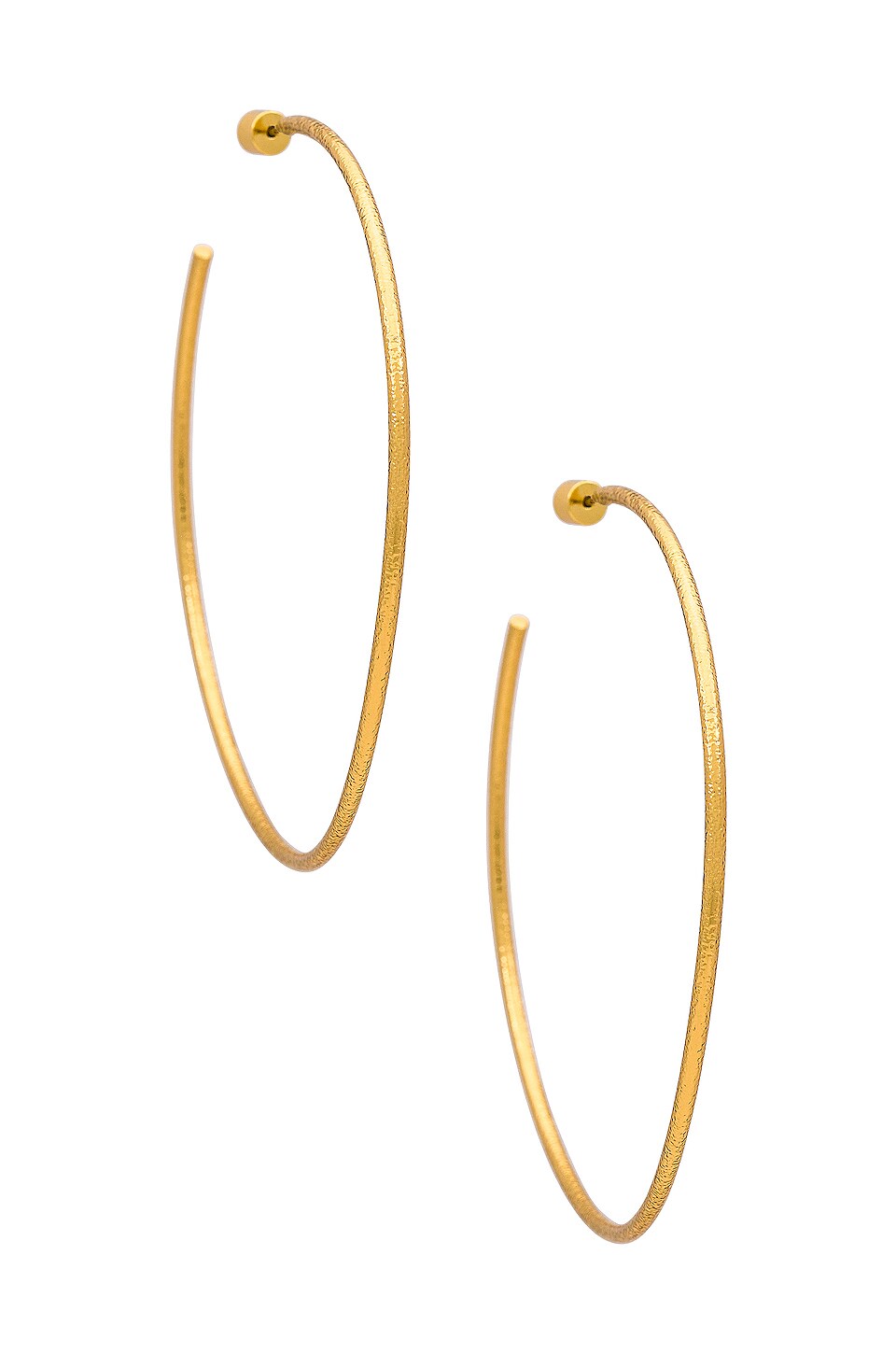 Emma Sustainable White Hoops | Recycled Gold Filled Earrings -femstylo