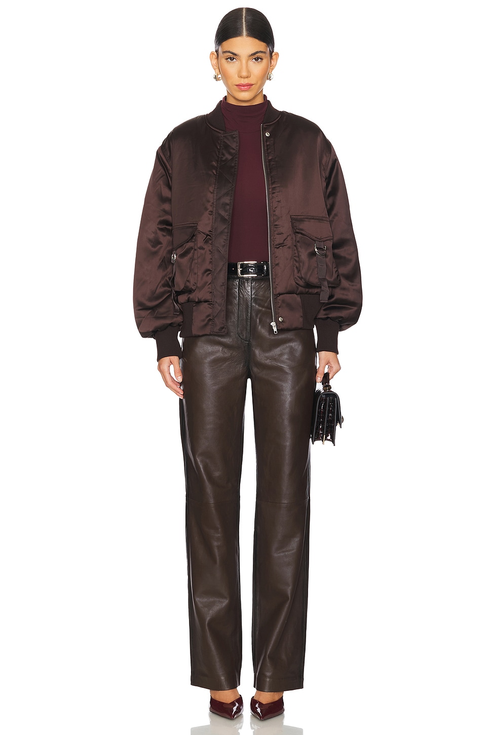 Ena Pelly - Isy Satin Bomber | Plush